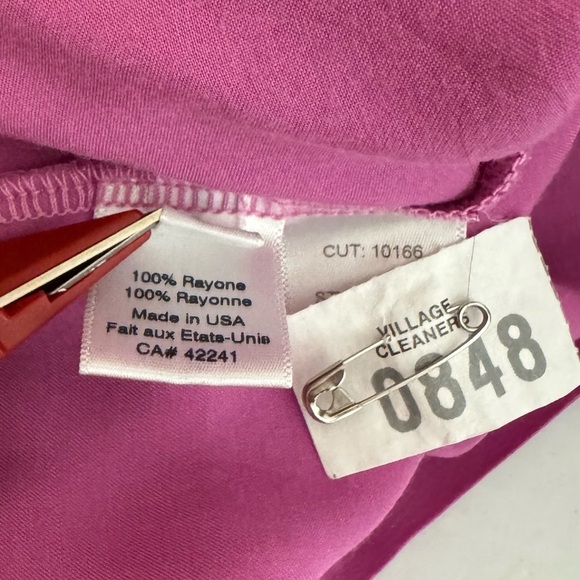 Stark X Satin Blouse V Neck 3/4 Dolman Sleeve Womens Size Small Relaxed Evening - Picture 8 of 10